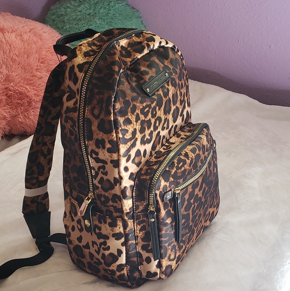 Adrienne Vittadini Cheetah Print Luxury Backpack